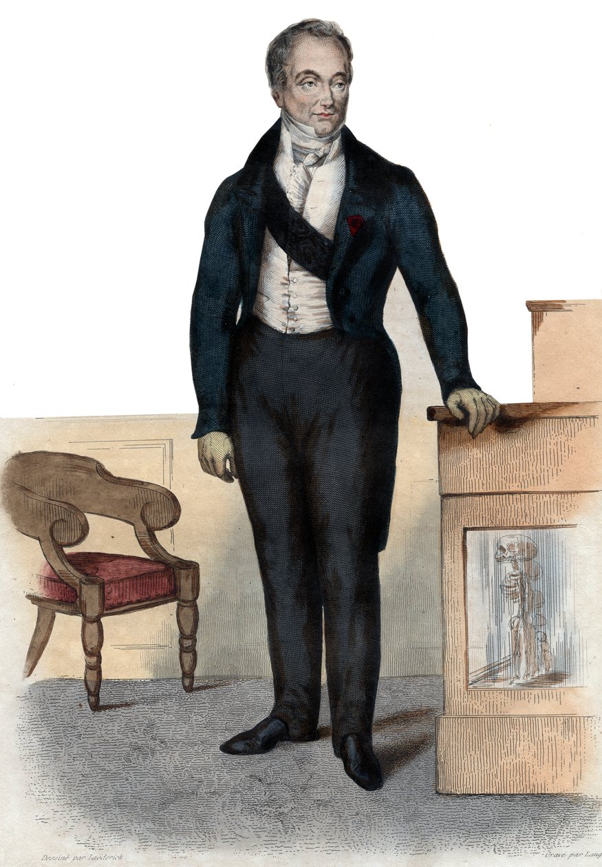 Porträtt av baron Guillaume Dupuytren (1777-1835), fransk anatom och militärkirurg. av French School