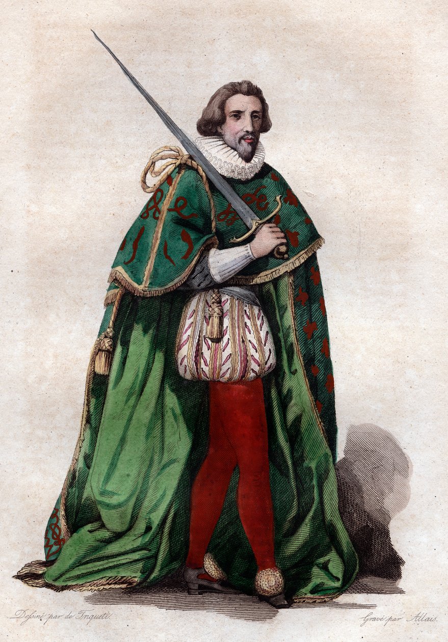 Porträtt av Francois de Bonne, hertig av Lesdiguieres (1543-1626), fransk soldat och konstapel av Frankrike. av French School
