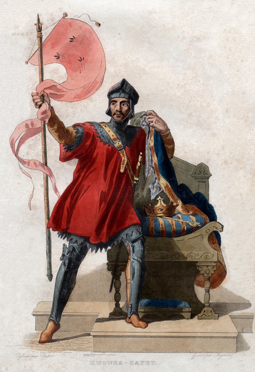 Porträtt av Hugh I Capet (ca 941-996), kung av Frankrike. av French School