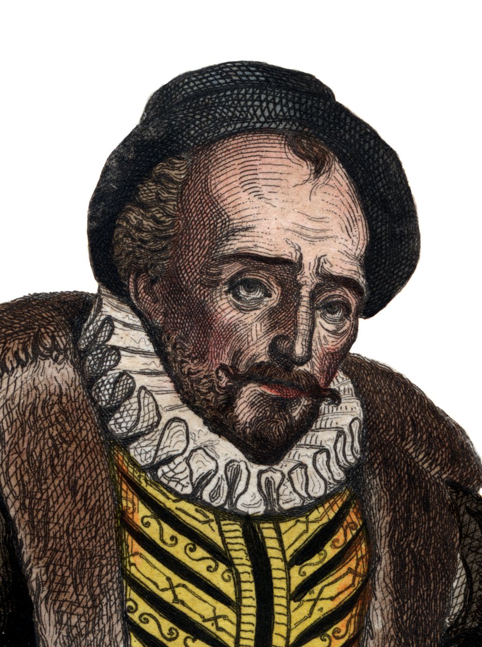 Porträtt av Lord Michel Eyquem de Montaigne (1533-1592), fransk författare. av French School