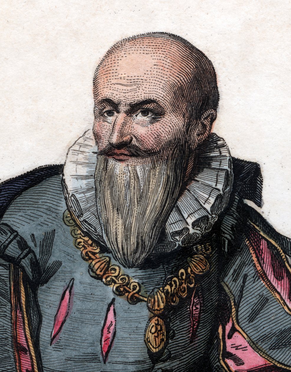 Porträtt av Maximilien de Bethune, hertig av Sully (1559-1641), fransk soldat och minister. av French School