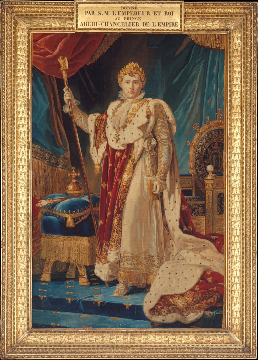 Portræt af Napoleon I, 1808-11 (uld, silke, sølvforgyldt tråd) svensk av French School