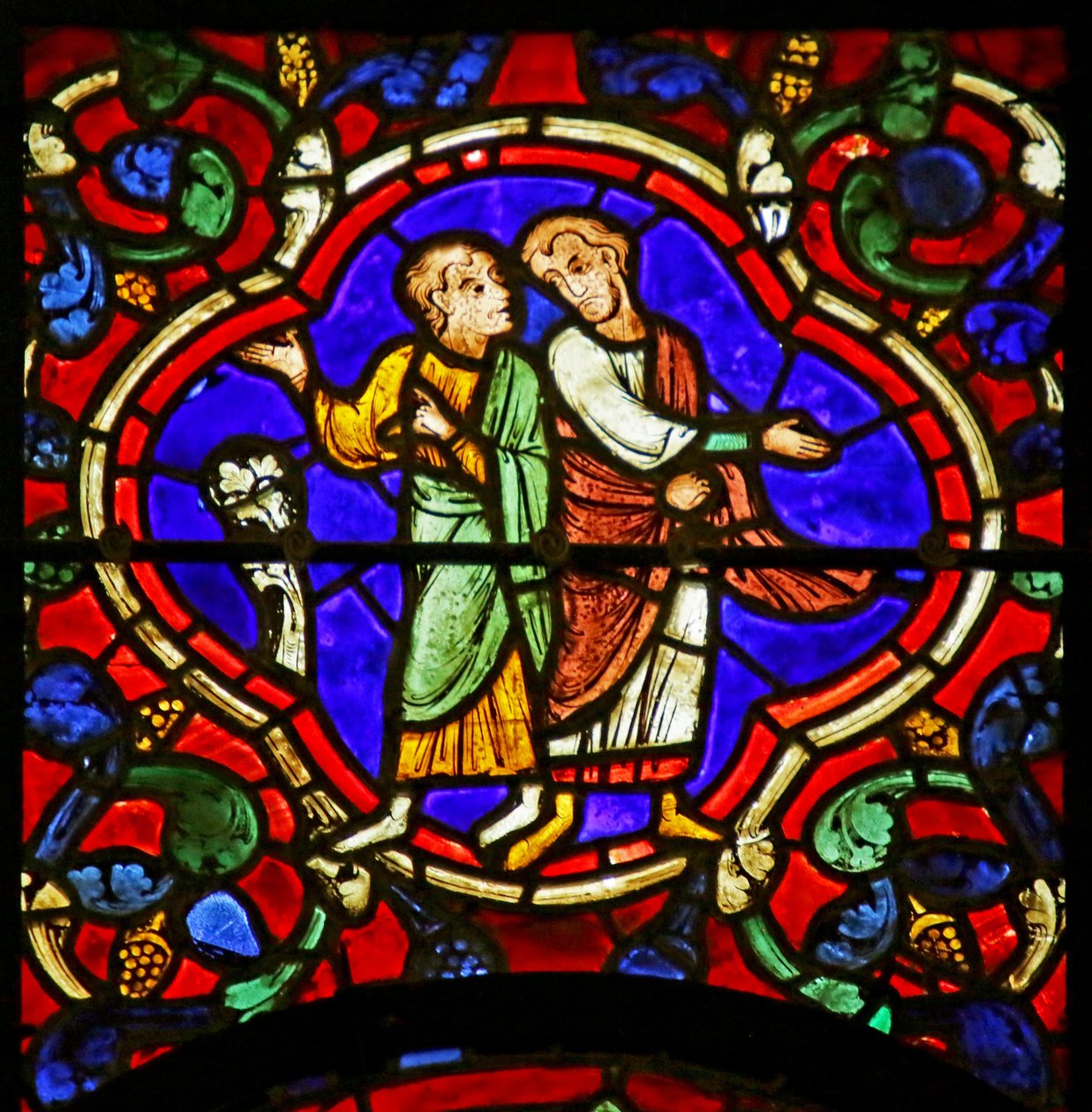Scen från St. Martins liv, Chartres katedral av French School