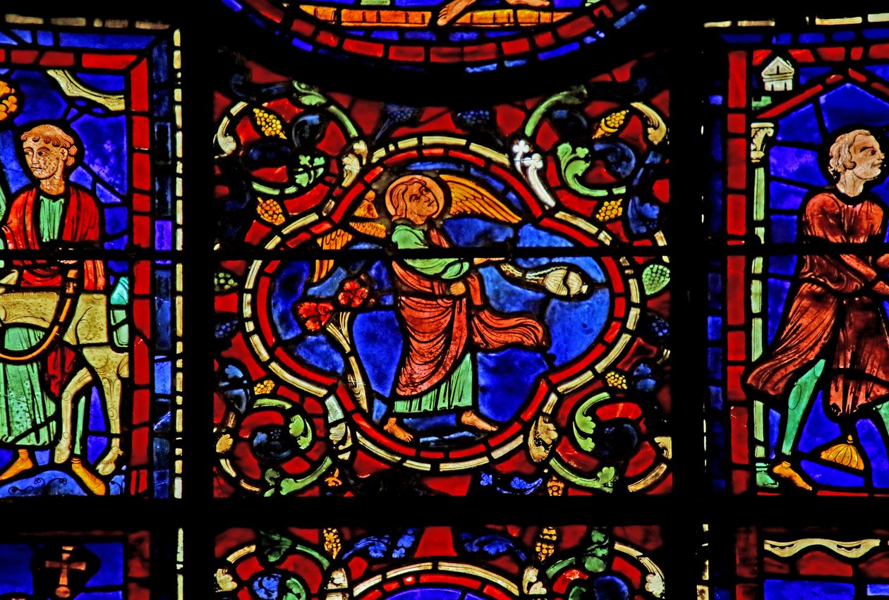 Scen från Sankt Martins liv, katedralen i Chartres av French School