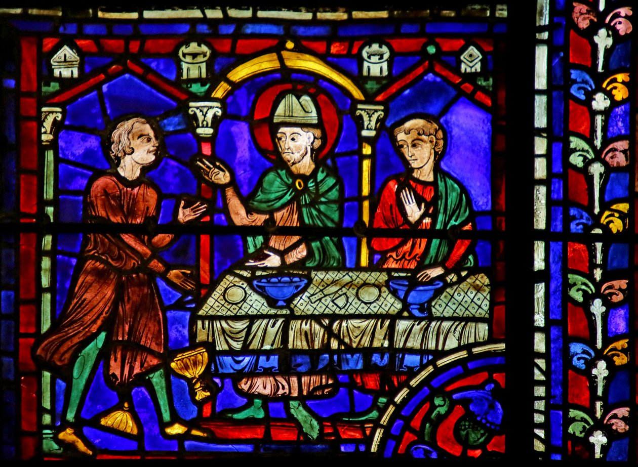 Scen från St. Martins liv, Chartres katedral av French School