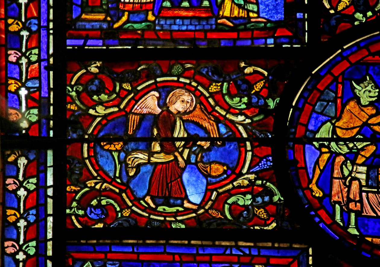 Scen från St. Martins liv, Chartres katedral av French School
