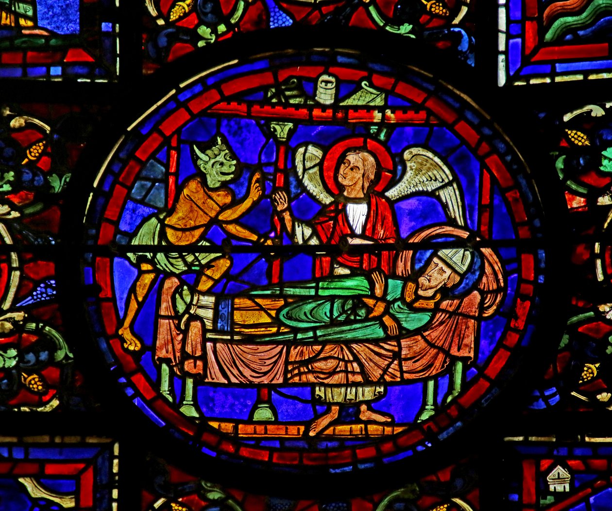 Scen från St. Martins liv, Chartres katedral av French School