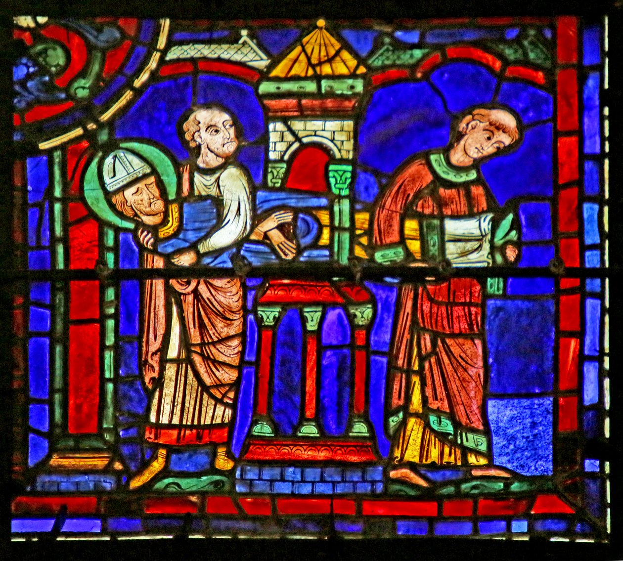 Scen från St. Martins liv, Chartres katedral av French School