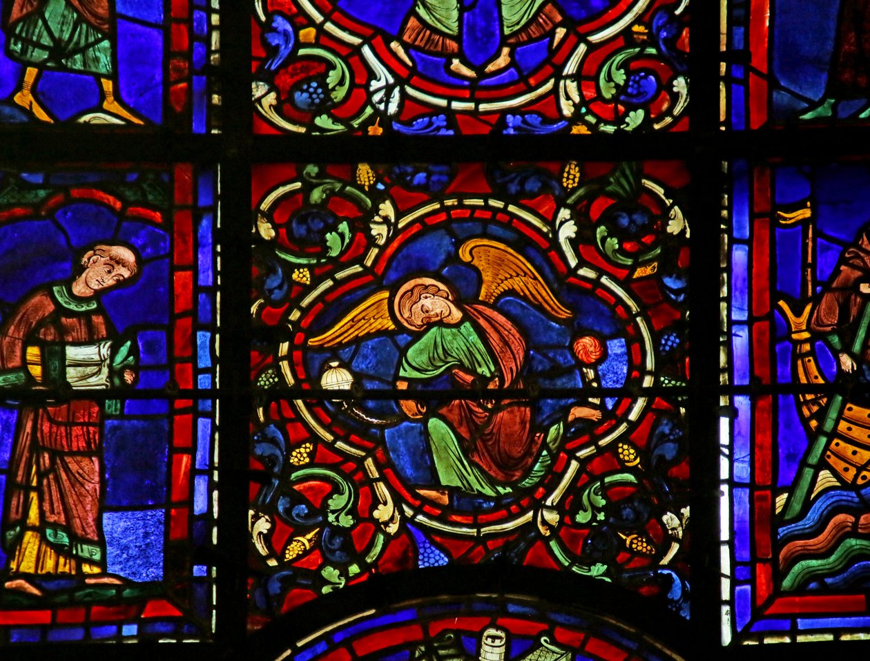 Scen från St. Martins liv, Chartres katedral av French School