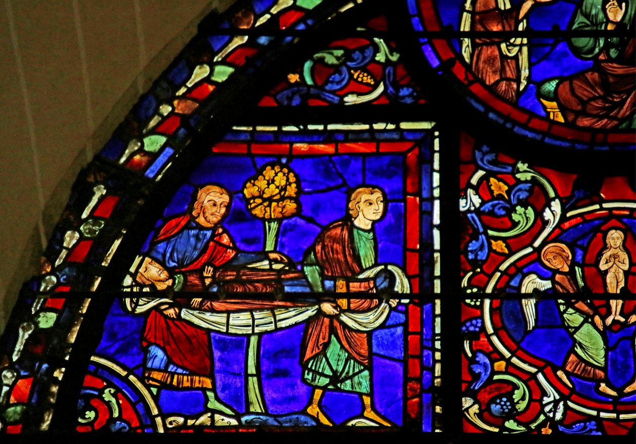 Scen från St. Martins liv, Chartres katedral av French School