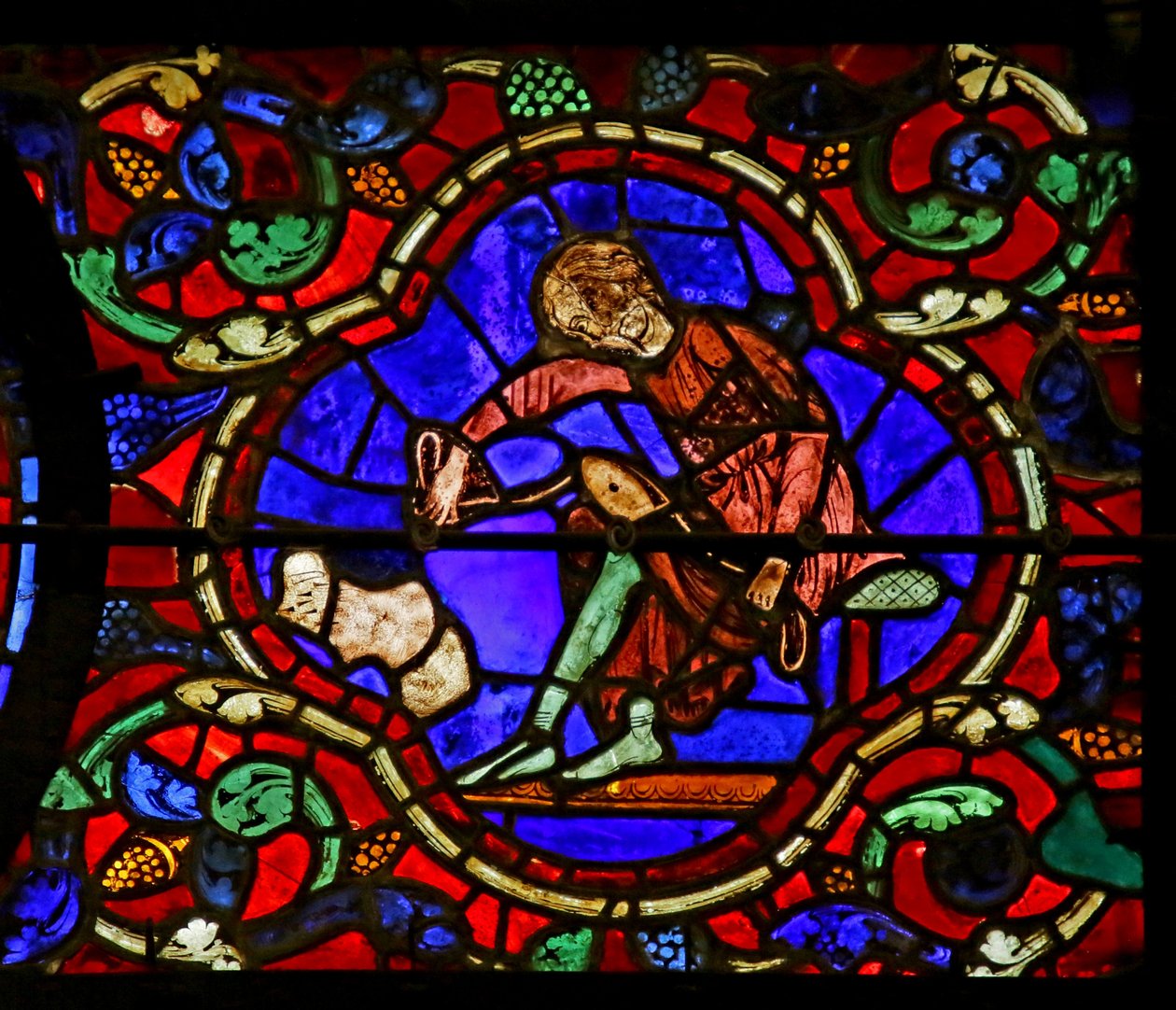 Scen från St. Martins liv, Chartres katedral av French School