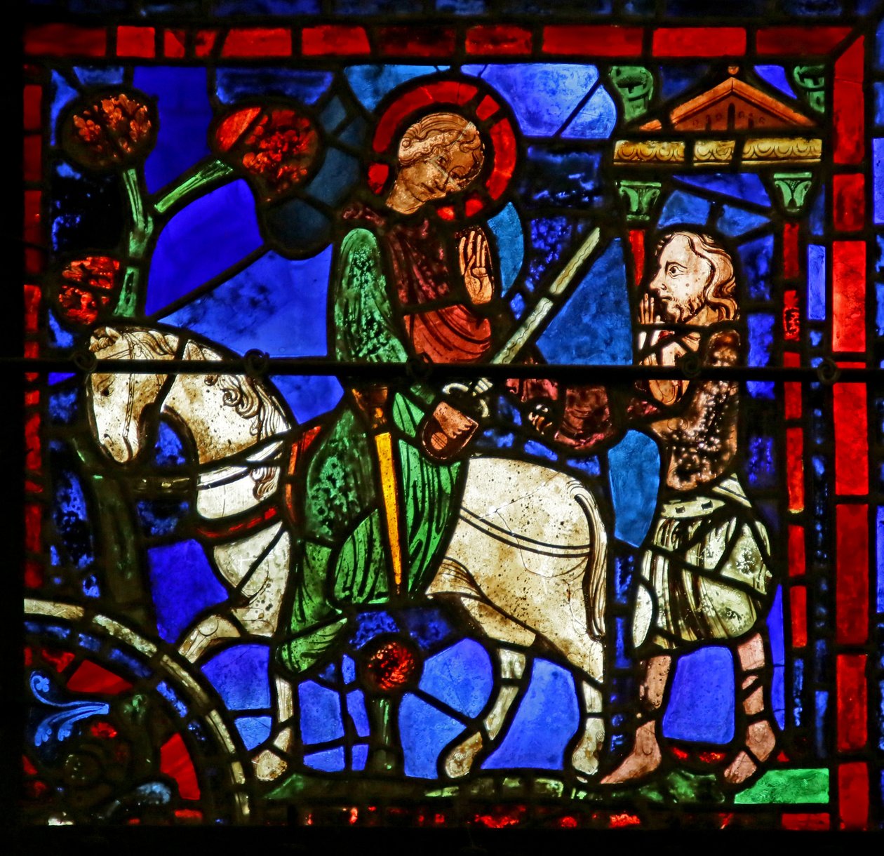 Scen från St. Martins liv, Chartres katedral av French School