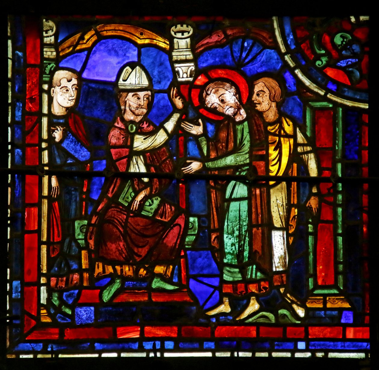 Scen från St. Martins liv, Chartres katedral av French School