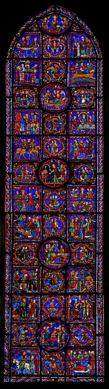 Scen från St. Martins liv, Chartres katedral av French School