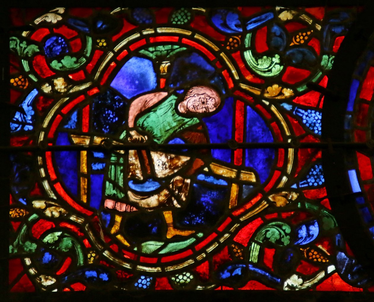 Skomakare, scen från St. Martins liv, Chartres katedral av French School