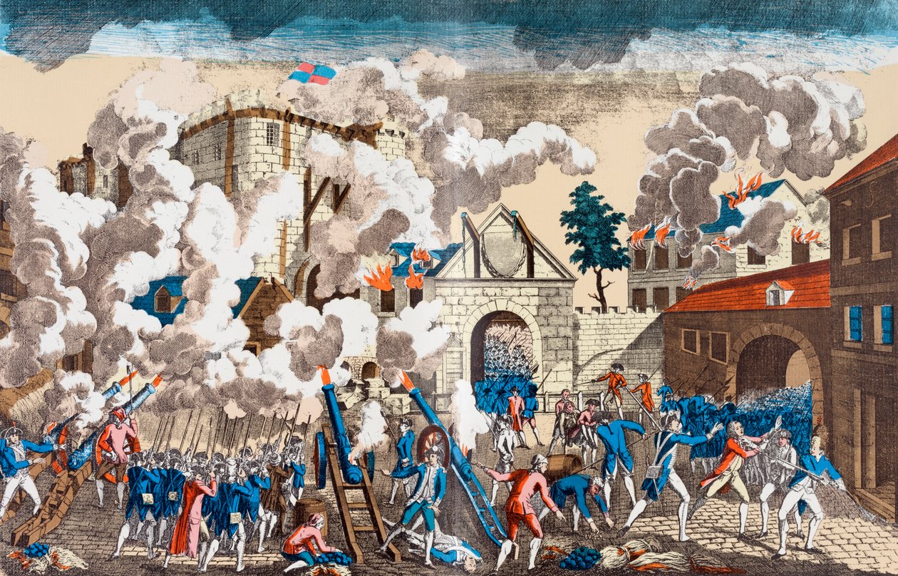 Stormningen av Bastiljen, 14 juli 1789 av French School