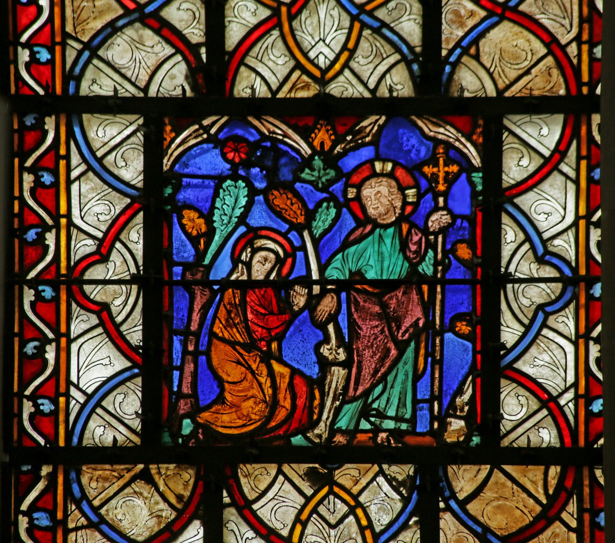 Dirisha linaloonyesha Noli Me Tangere swed av French School