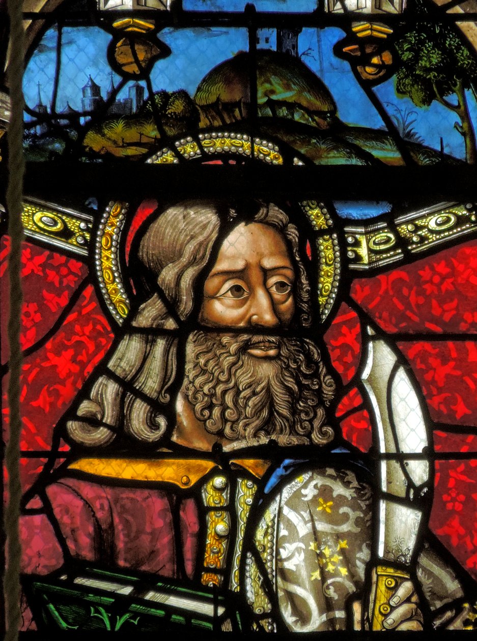 Fönster föreställande Saint Bartholomew av French School