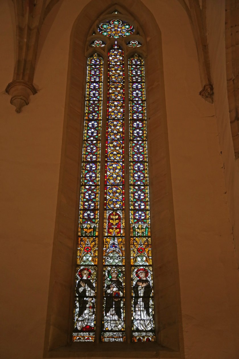 Fönster föreställande Saint John Dominici, Saint Benedict XI och möjligen Bienheureux Reginald av French School