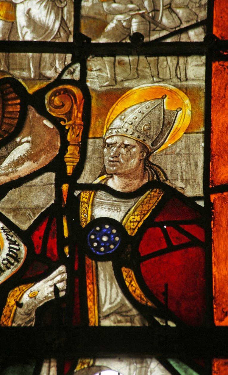 Fönster föreställande Saint Thomas Becket, 1500-1600-talet av French School