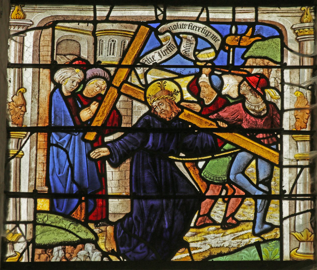 Dirisha inayoonyesha Via Crucis swed av French School
