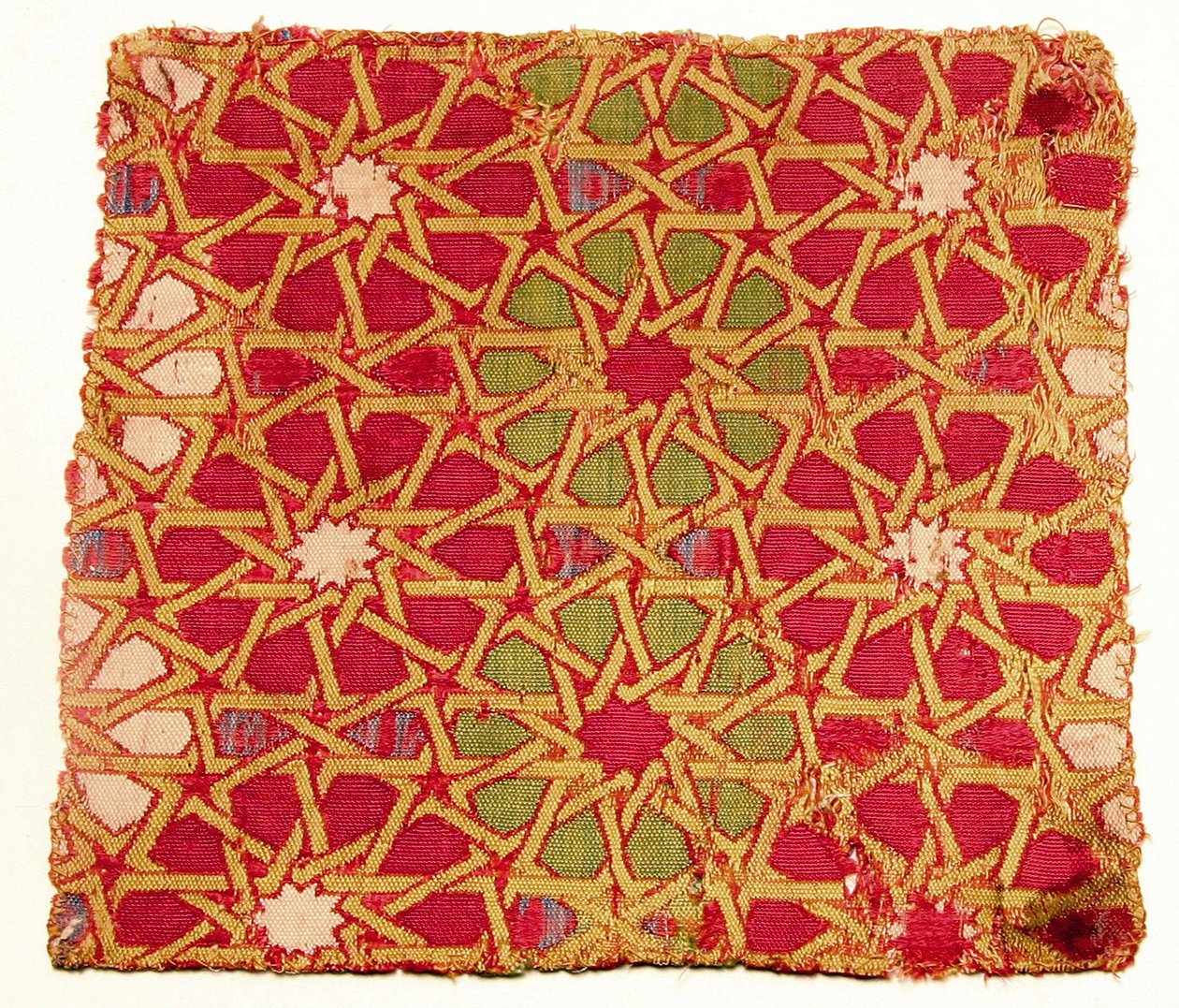 Textilfragment (silke) av Islamic School