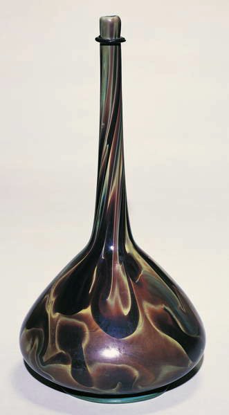 Flaska, Murano, 1500-25 (Calcedonio glas) av Italian School