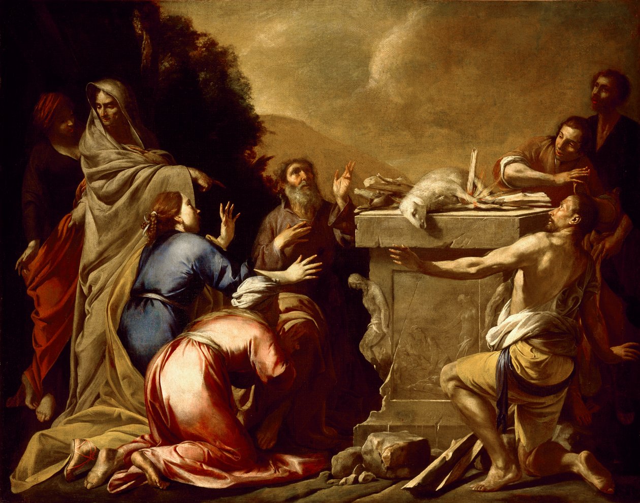 Noas offer, ca. 1645-1650 av Italian School