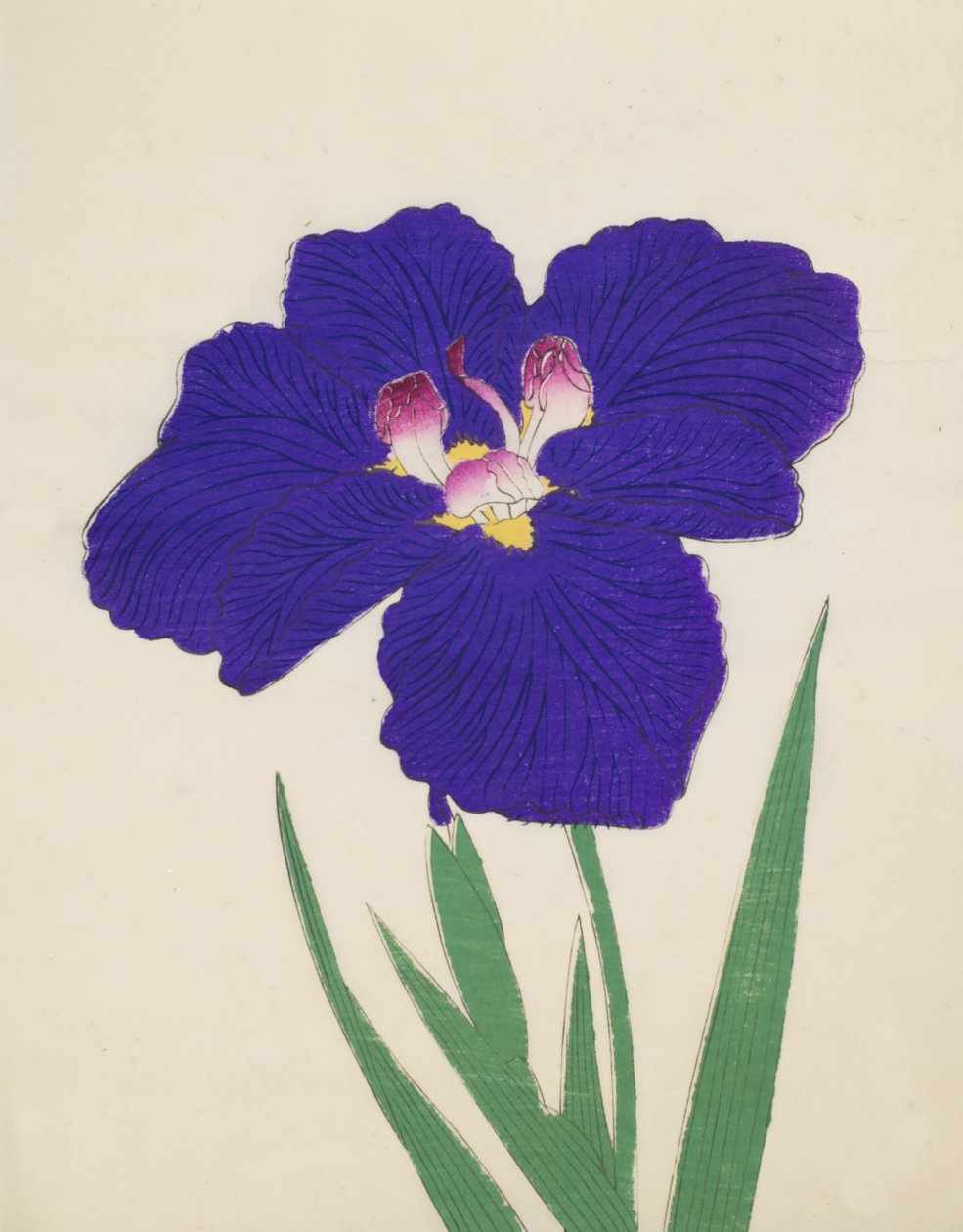 Shira-No-Tamoto, nr 49, 1890 (trätryck i färg) av Japanese School