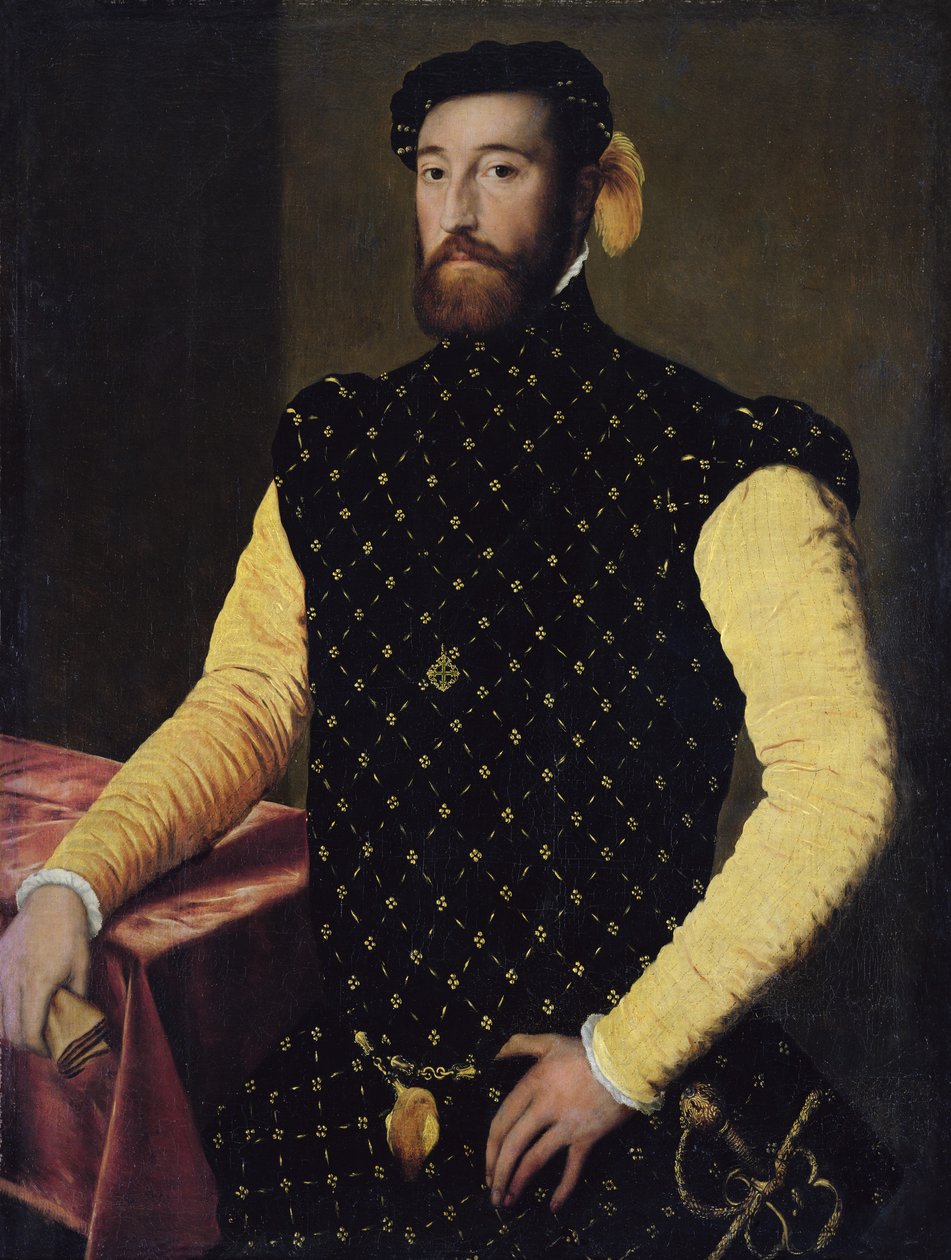 Man som bär korset av Alcantaraorden, c.1550-5 av Spanish School