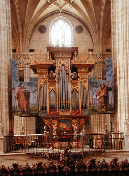 Orgel i Catedral Nueva, ca 1568 av Spanish School