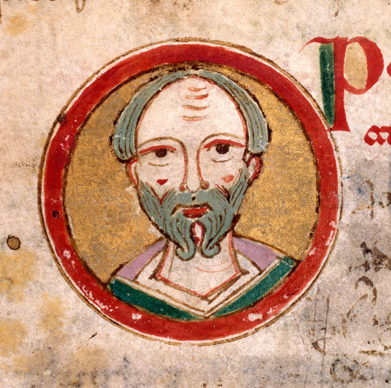 St. Nicholas av Bari: f.55r av den Helige Andes dödsruna av Unknown