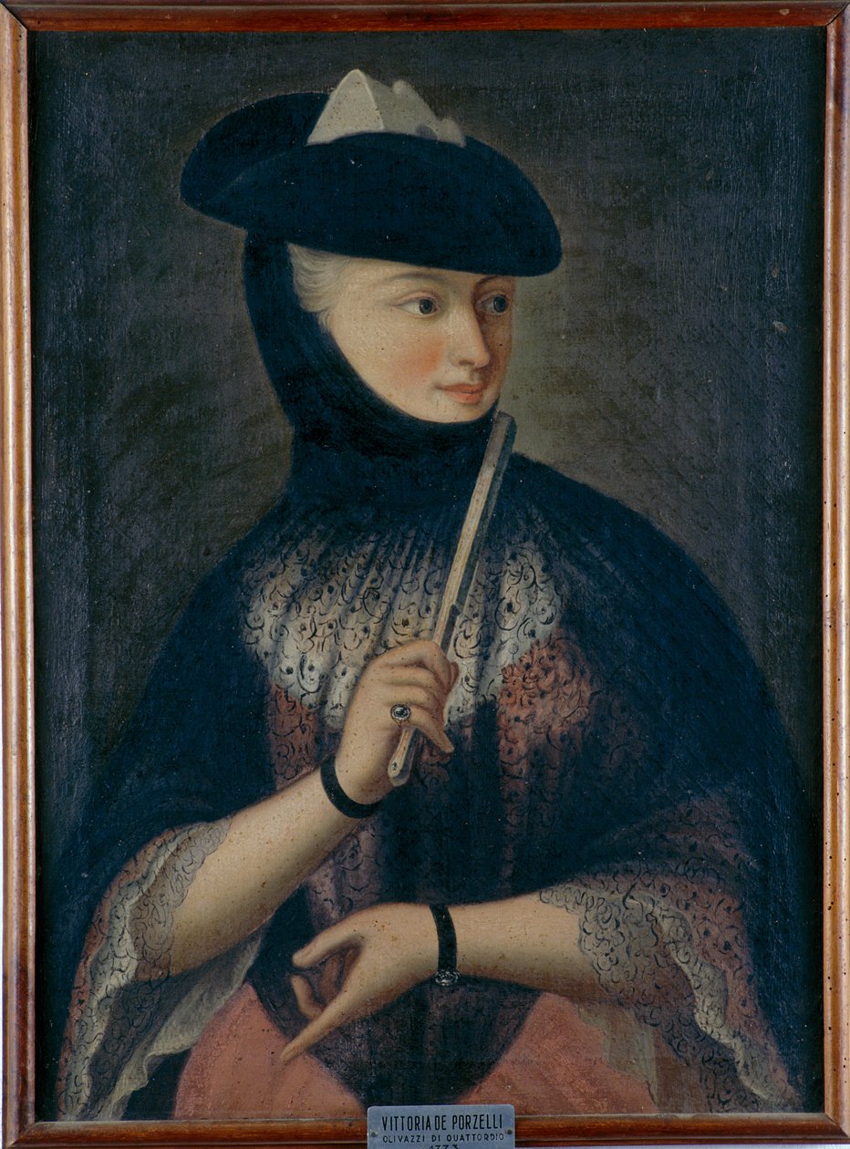Porträtt av Vittoria de Porzelli, 1773 av Unknown