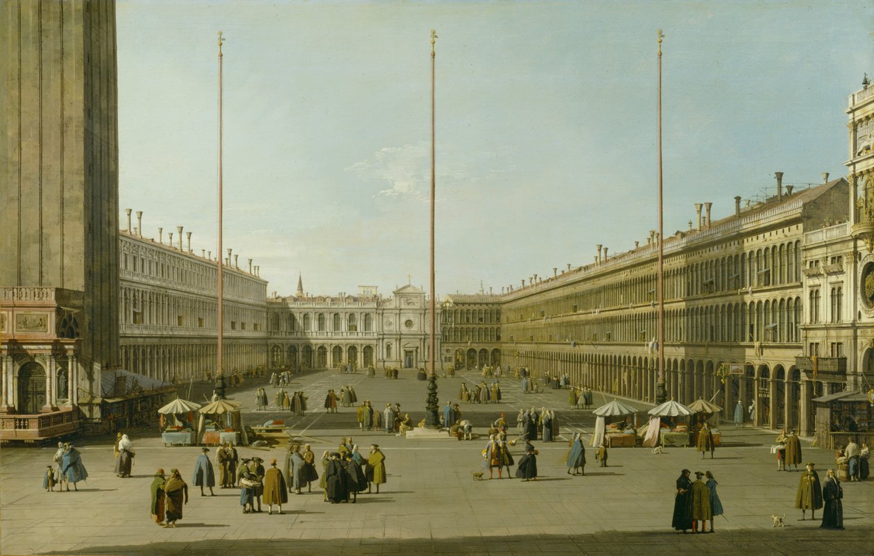Piazza San Marco, ca 1738-40 av Giovanni Antonio Canal