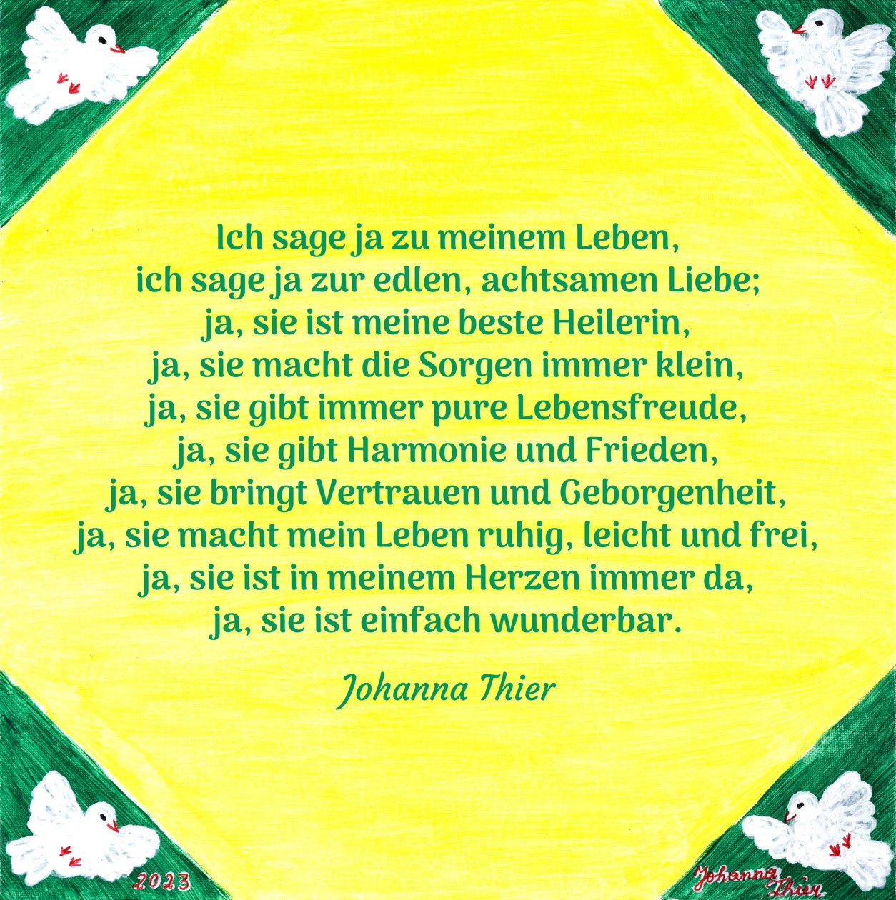 Jag säger ja - version 2 av Johanna Thier