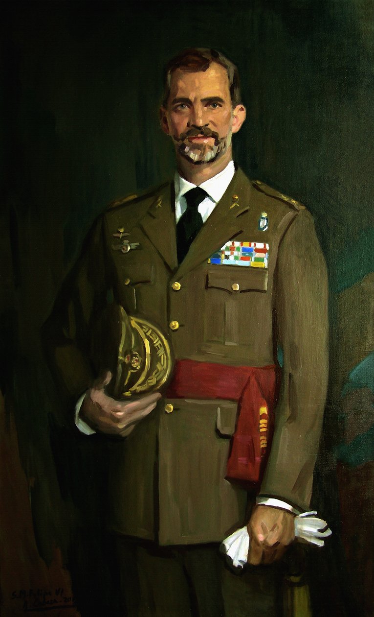 Porträtt av Felipe VI av Alejandro Cabeza