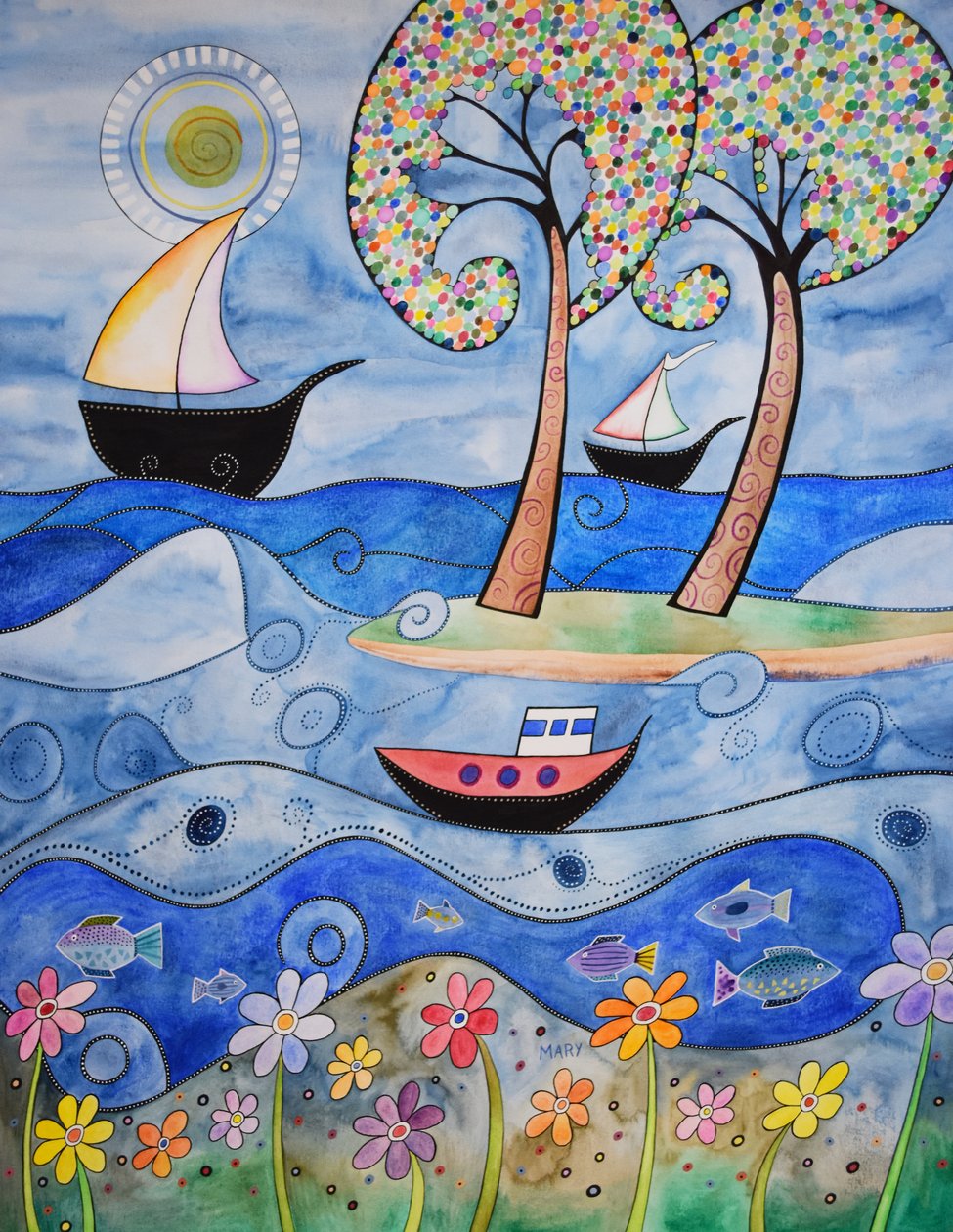 vid havet av Marys Watercolors