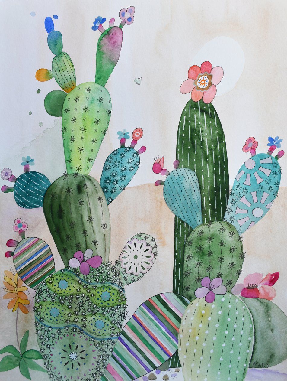 Kaktusar av Marys Watercolors