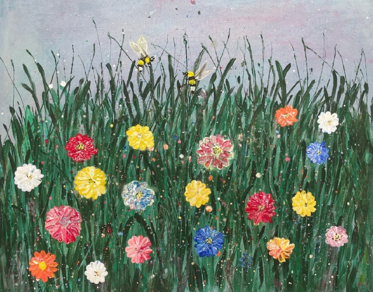 BLOMSTERÄNGEN MED BINA av ManuC.