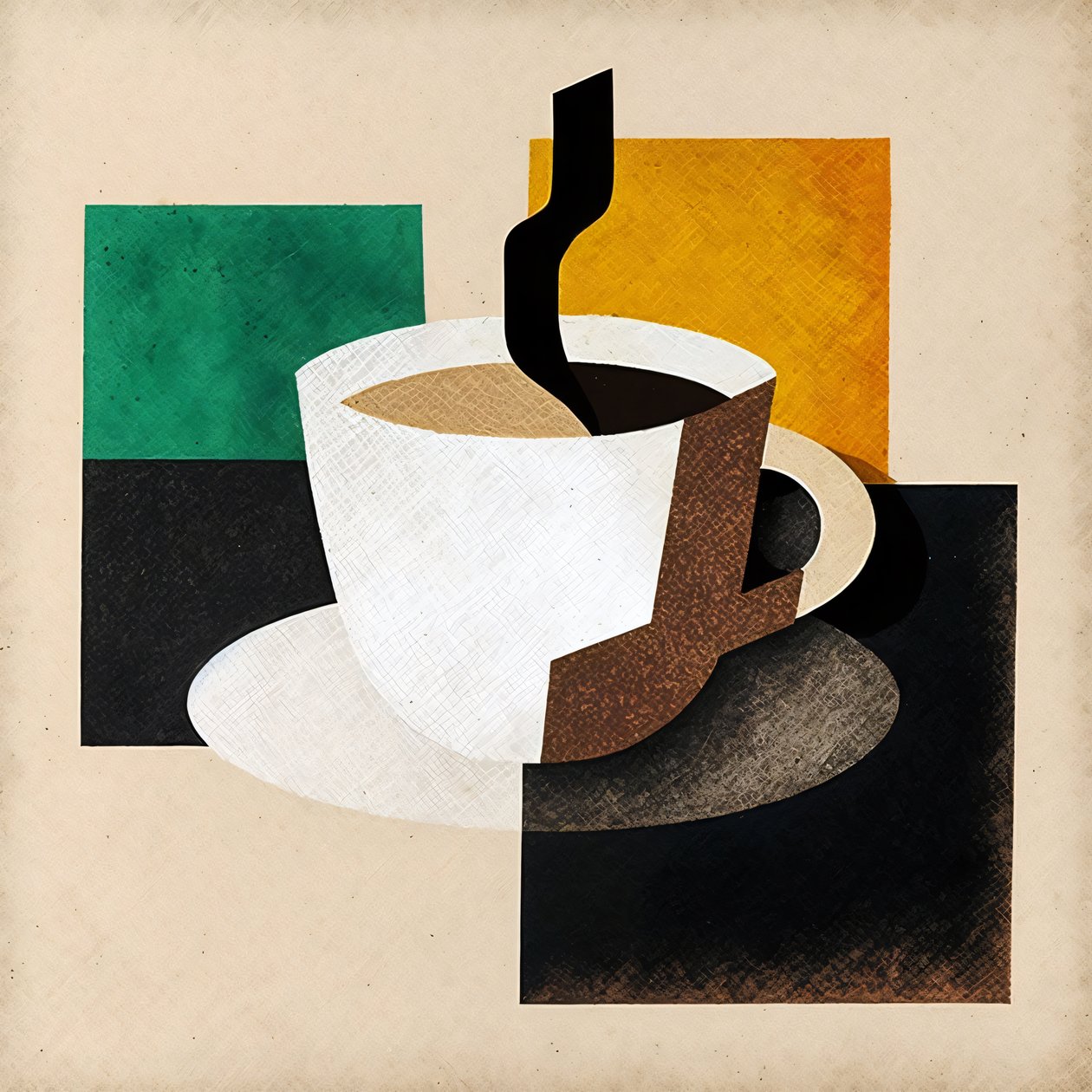 Boho Coffee, minimalistisk konst, köksinredning, inramat canvastryck på begäran av F. Abderrahim