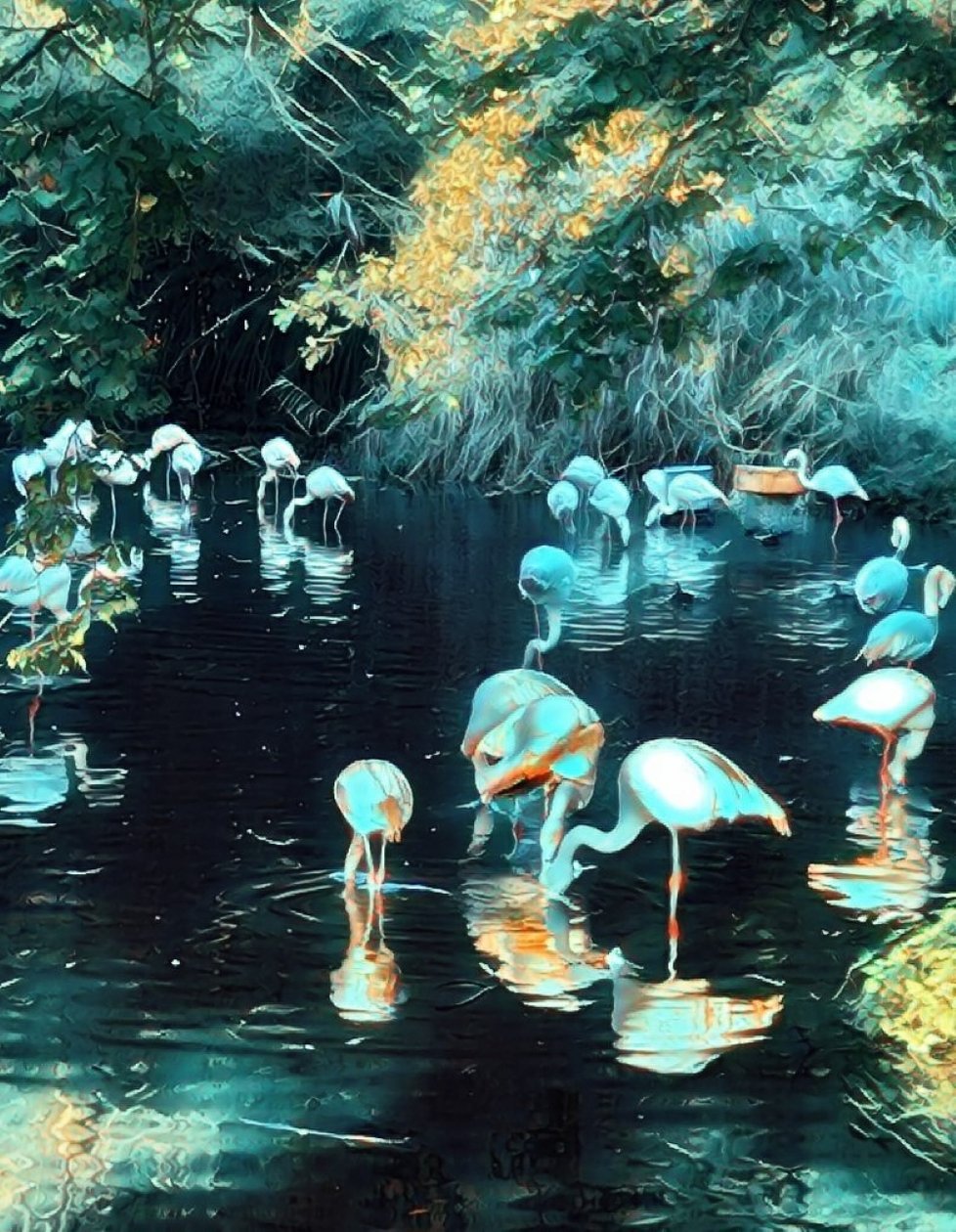 Flamingos. av Margareta Uliarte