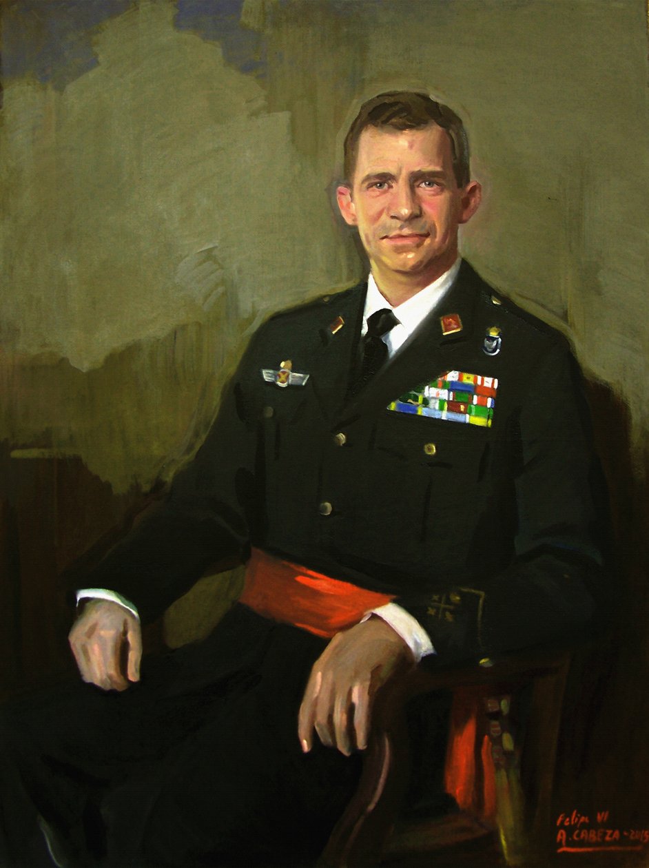 Porträtt av Felipe VI av Alejandro Cabeza