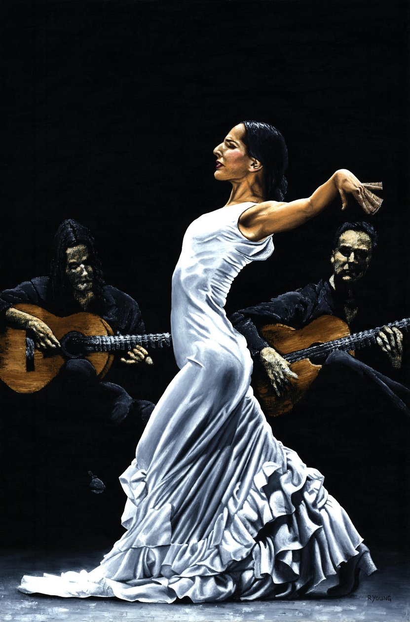 Flamenco Performance Koncentration av Richard Young