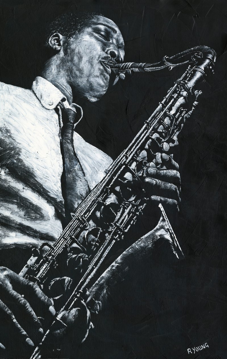 Uttrycksfull saxofon av Richard Young