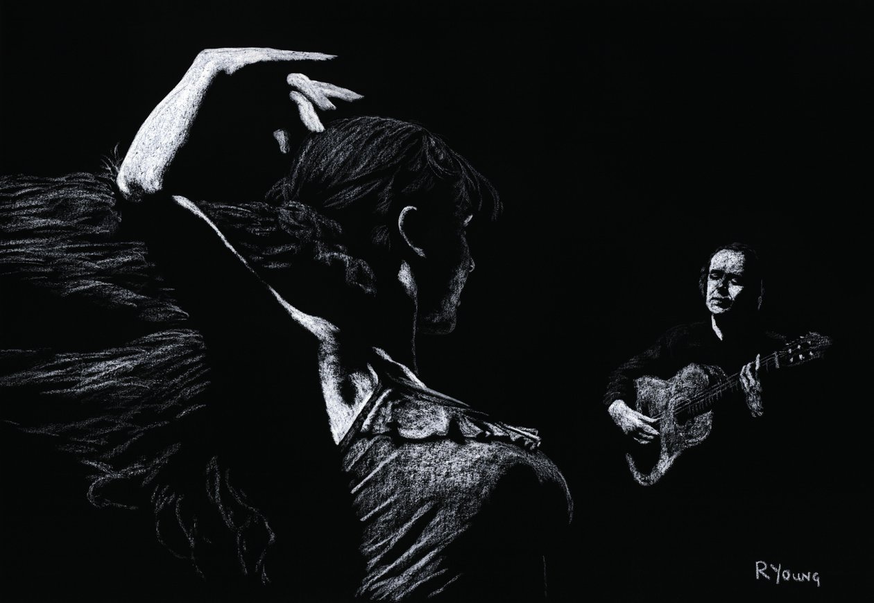 Flamenco-framträdande av Richard Young