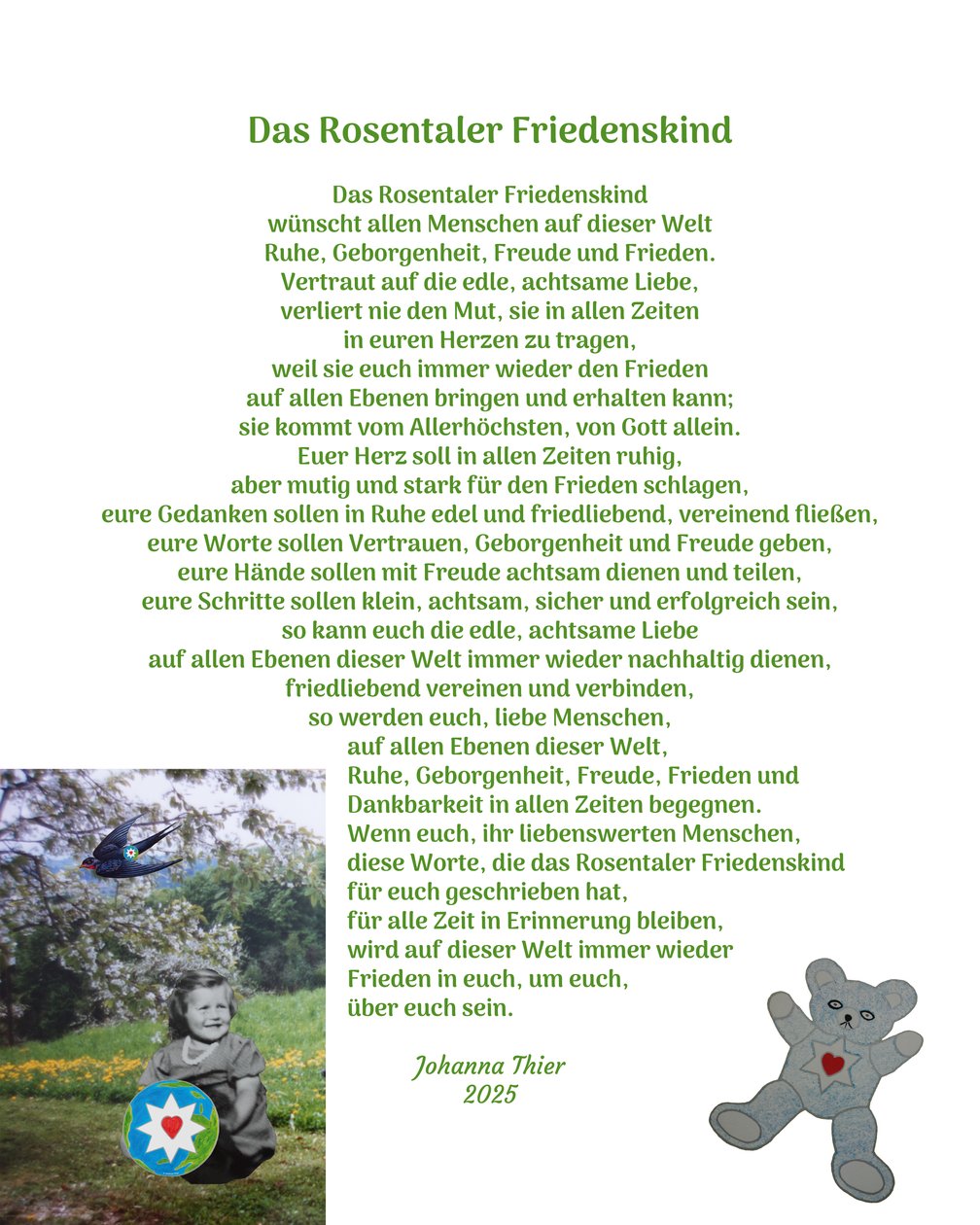 Fredsbarnet från Rosental av Johanna Thier