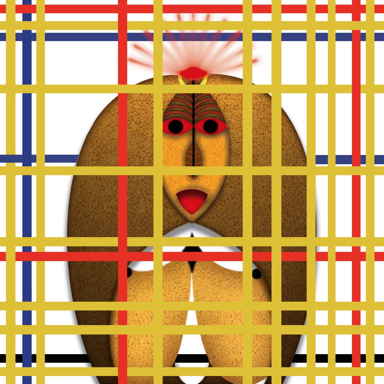 Lockdown (XXV) - (aus der Serie Animal Rationale) av Alexander Eibach