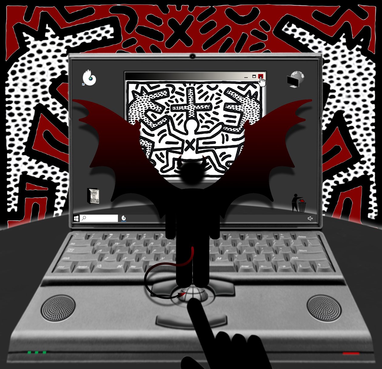 Antikrist (IV) - mobben (från serien: Windows) av Alexander Eibach