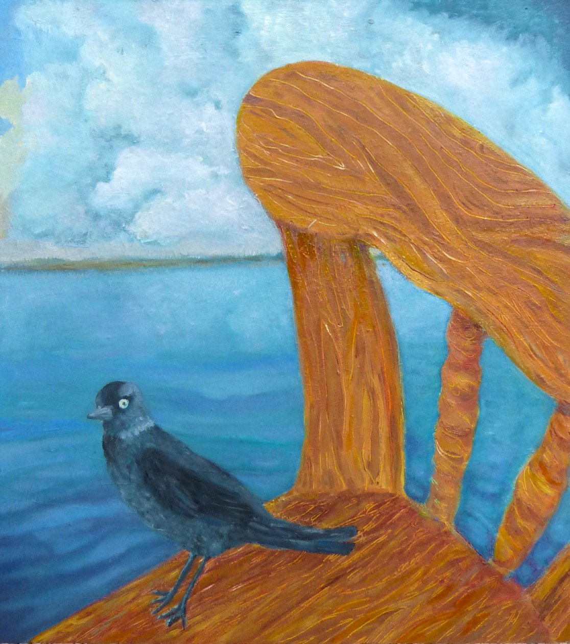 Jackdaw-fågel av Elzbieta Goszczycka