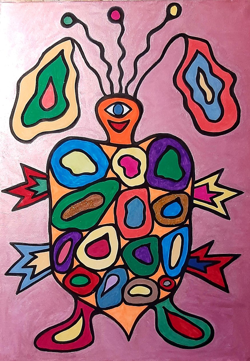 Sam sköldpaddan av Steffi_Seiler_Art
